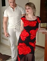 Sultry mature chick baring her goodies for a hung stud aching for a score